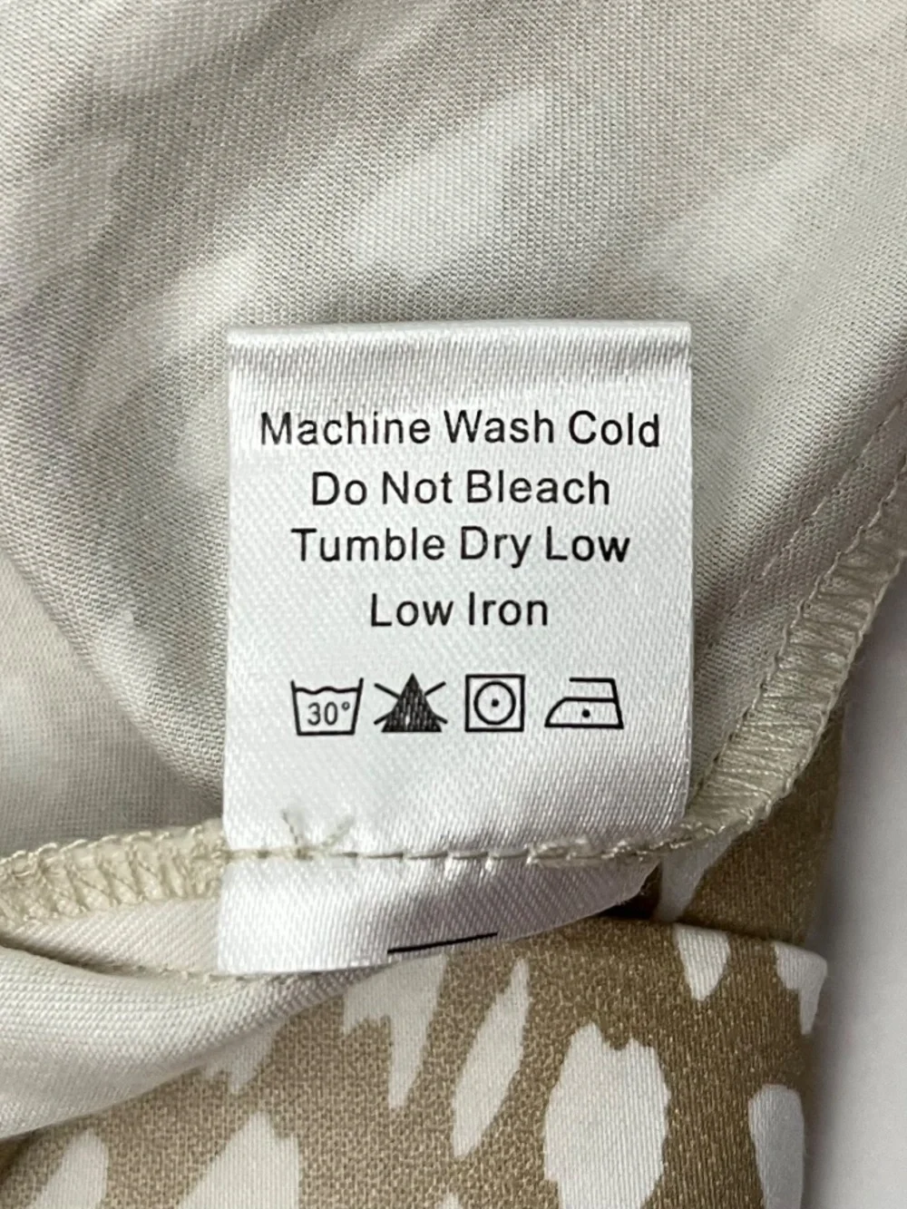 Tuckernuck Antelope Royal Shirt Dress XXL Tan White Print Pockets Knee Length